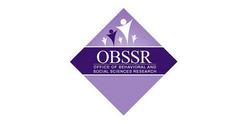 OBSSR’s original logo: a diamond with abstract people at the top and text in the middle that reads “OBSSR: Office of Behavioral and Social Sciences Research.”